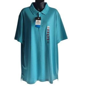 Member's Mark Men's Teal Blue Shortsleeve Polo Shirt Size XL NWT